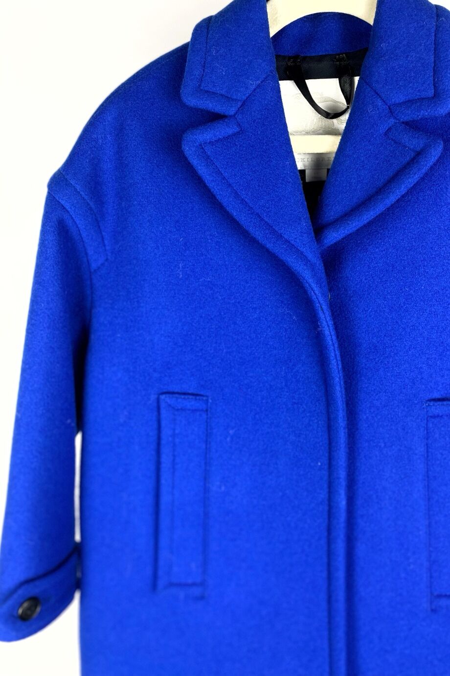 image 2 Детское пальто синего цвета на кнопках
