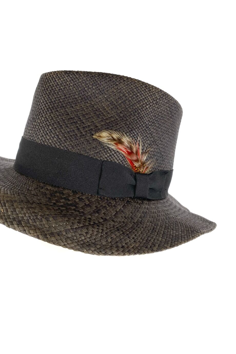 image 3 Соломенная шляпа серого цвета