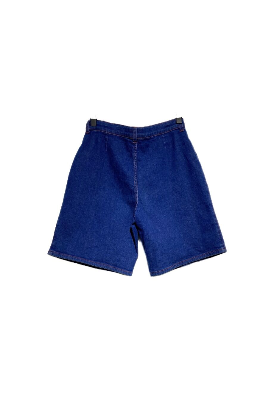 image 2 Детские джинсовые шорты синего цвета с красной строчкой