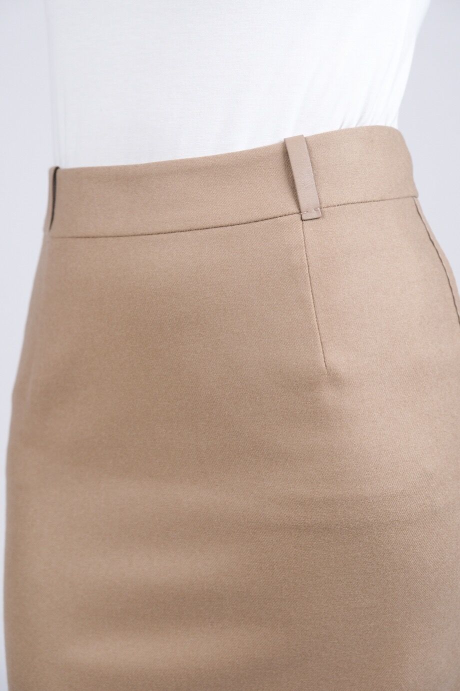 image 5 Кашемировая юбка бежевого цвета