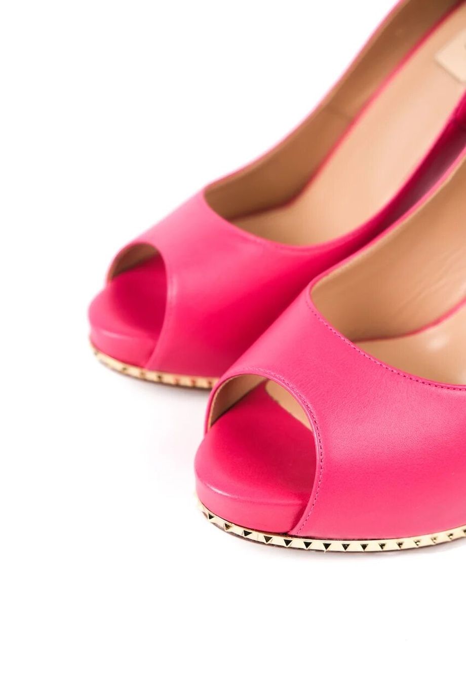 image 3 Туфли розового цвета с открытым носиком