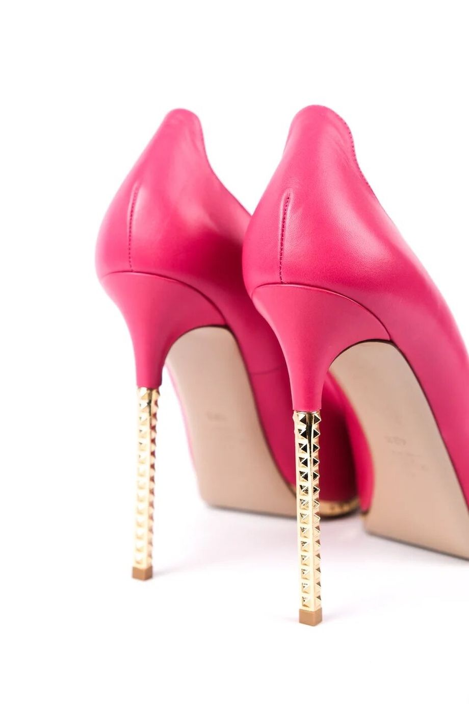 image 4 Туфли розового цвета с открытым носиком