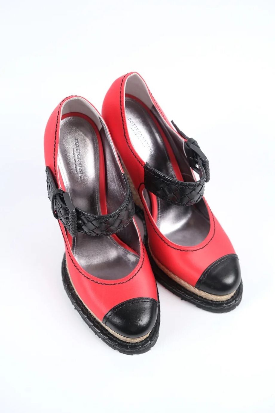 image 2 Туфли на танкетке красного цвета
