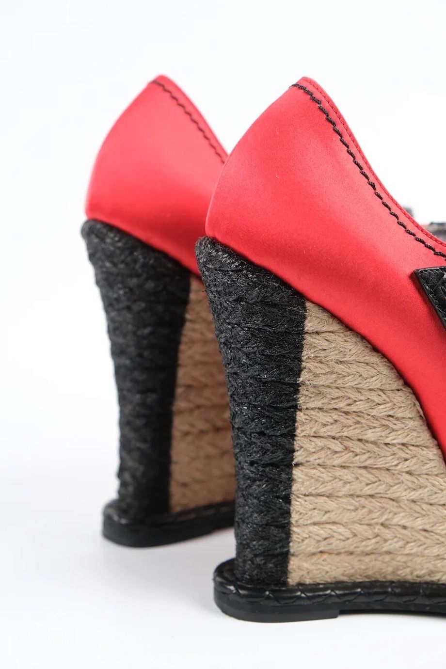 image 4 Туфли на танкетке красного цвета