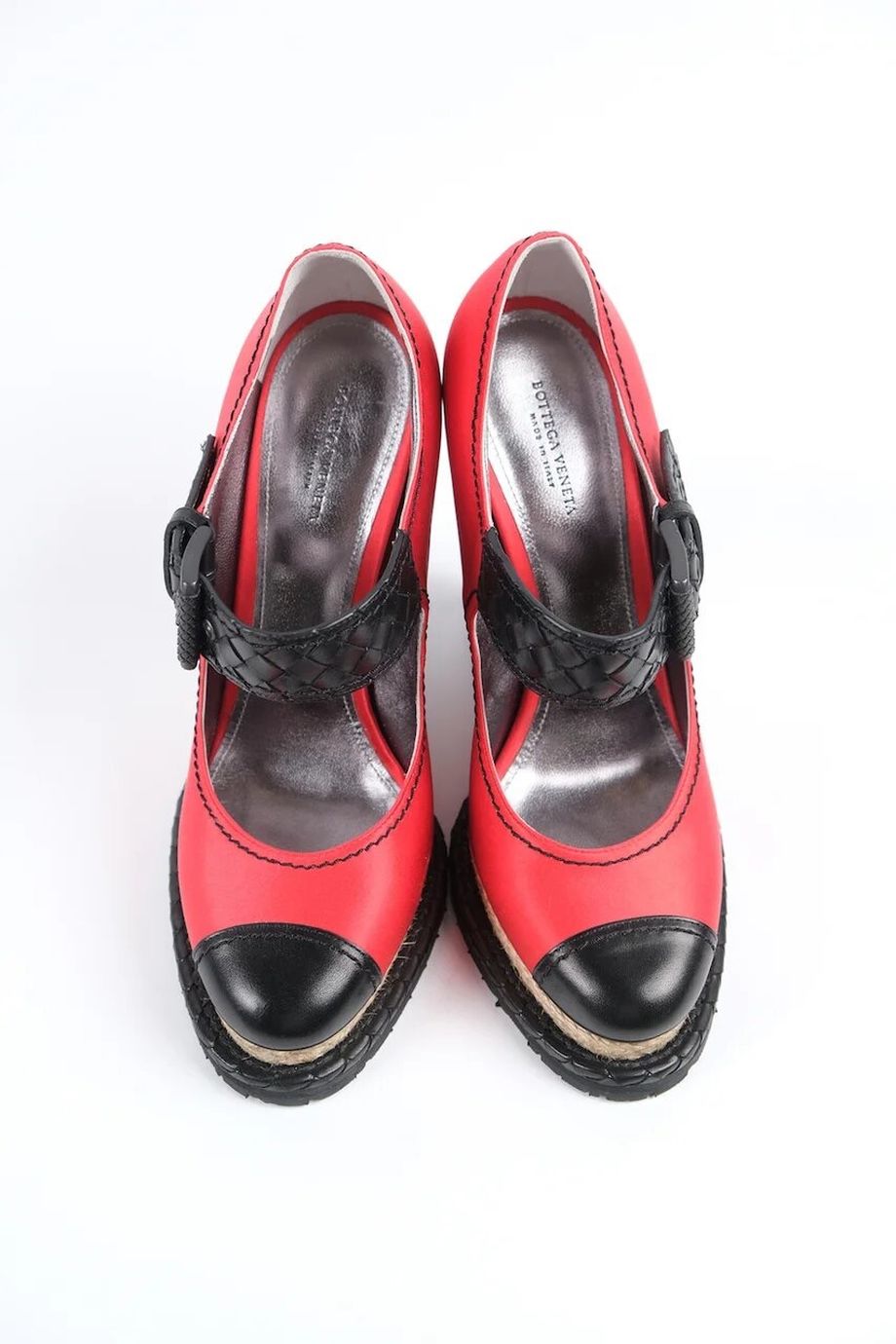 image 5 Туфли на танкетке красного цвета