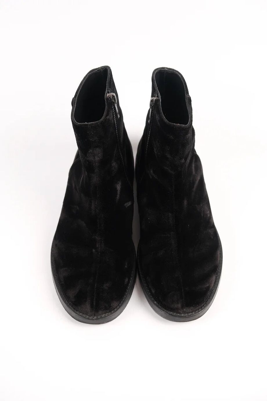 image 5 Велюровые ботинки черного цвета