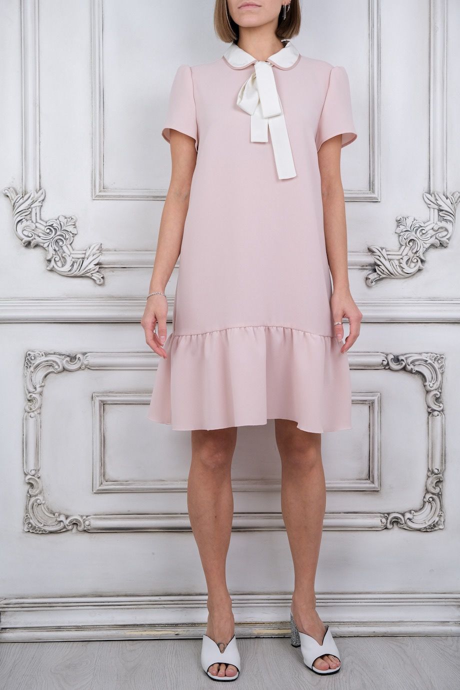 image 1 Платье розового цвета с воротничком