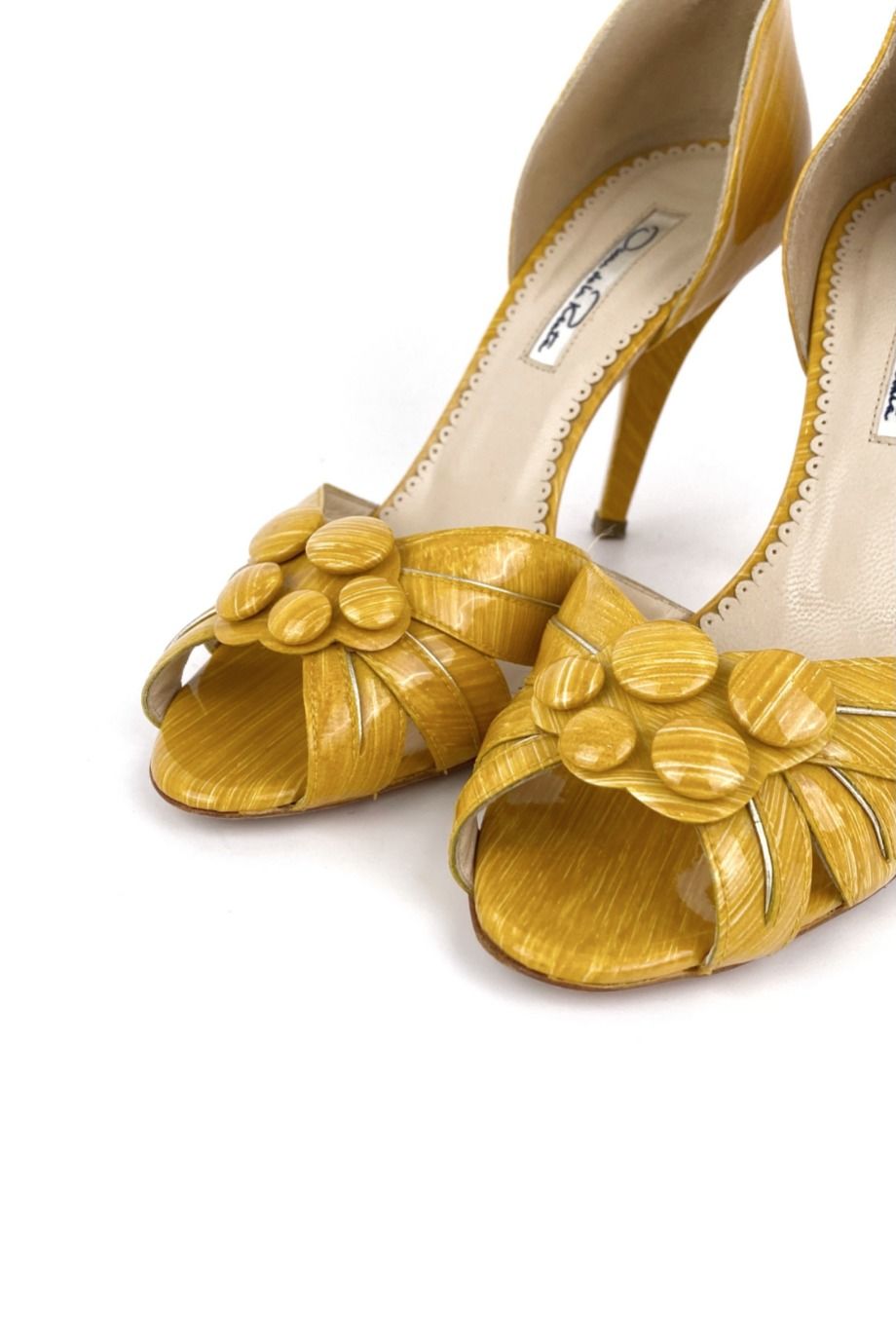 image 3 Туфли с открытым носиком желтого цвета