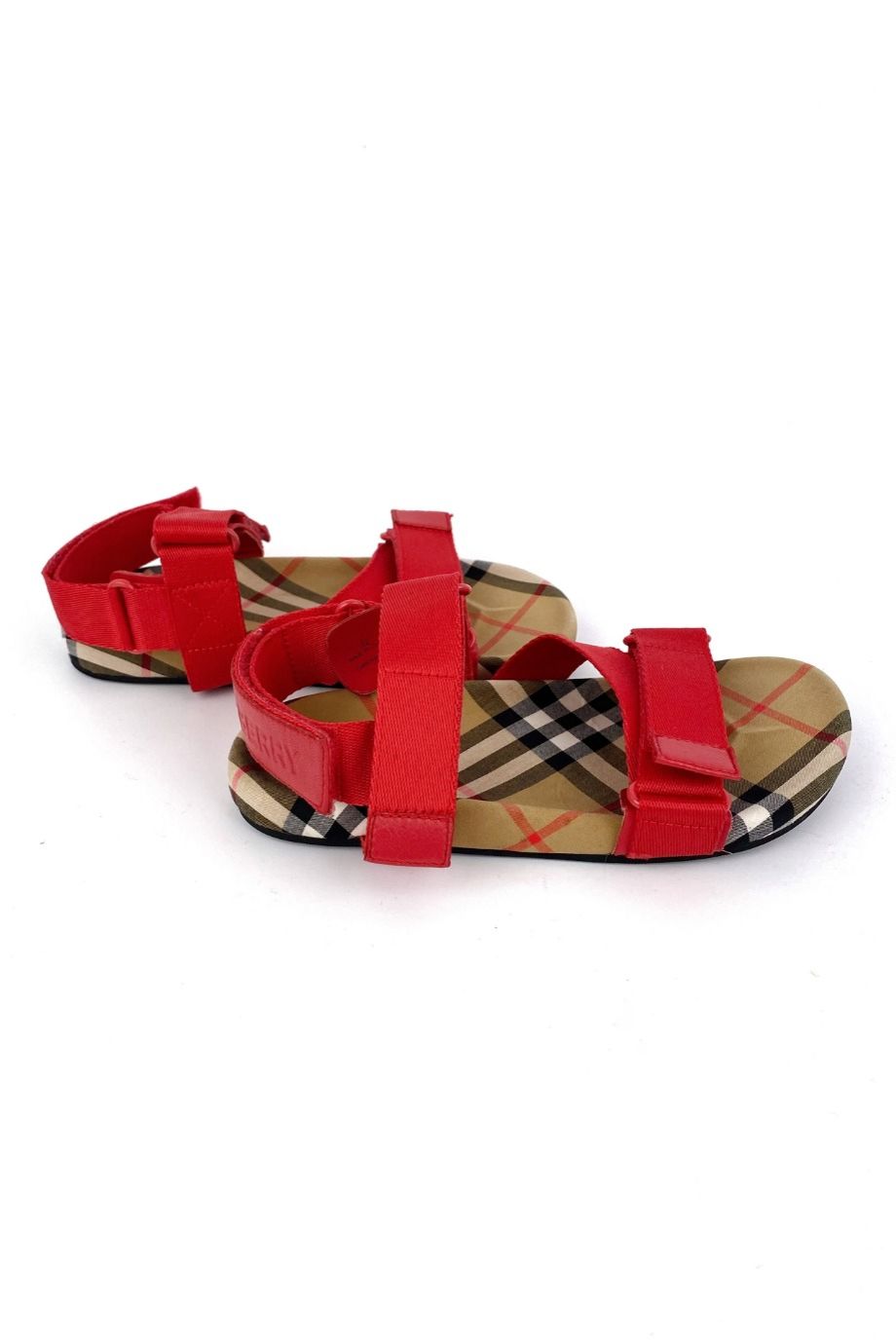 image 5 Детские сандалии с красными ремешками