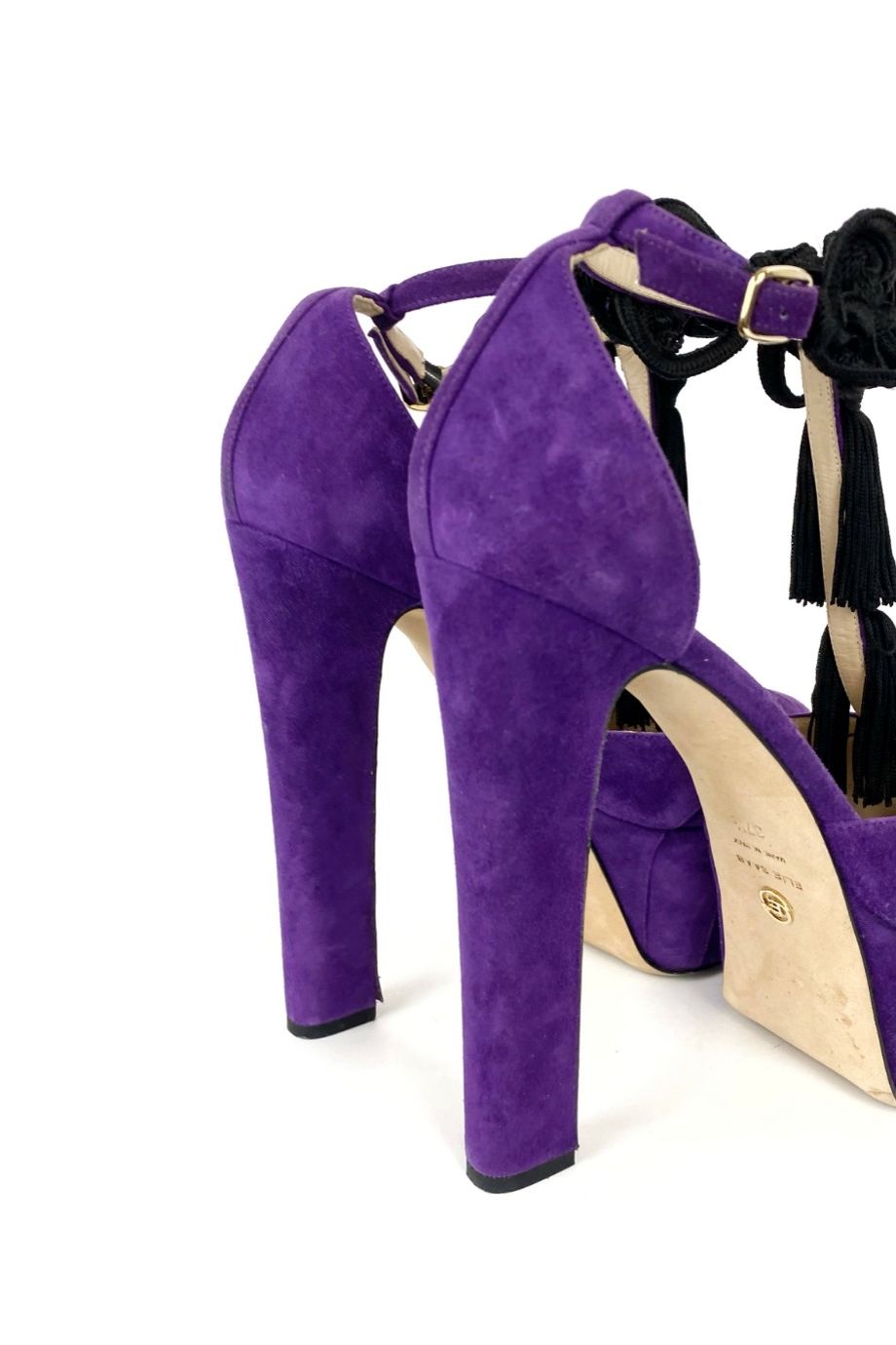 image 4 Туфли фиолетового цвета с подносочной платформой
