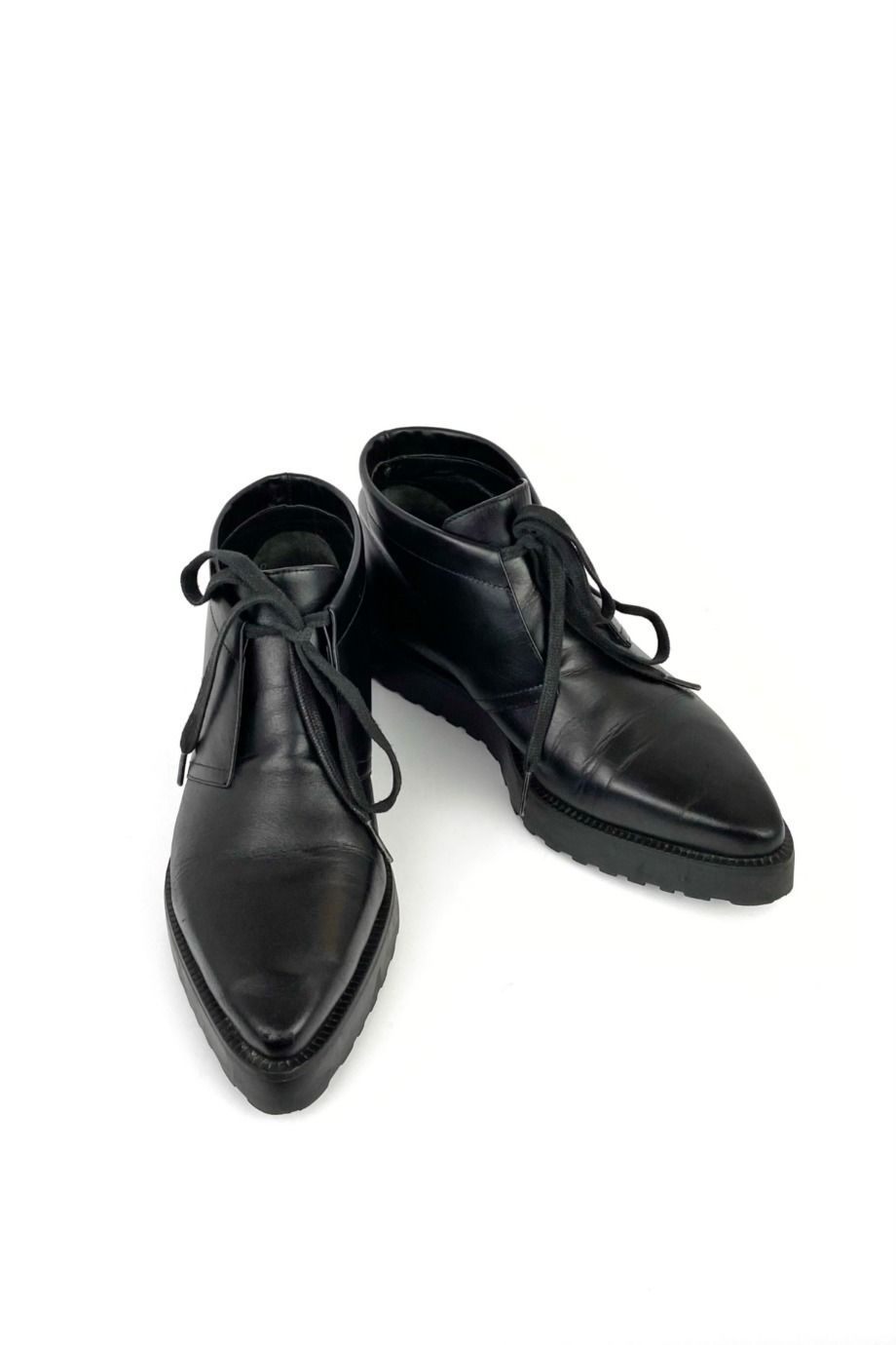 image 2 Ботинки черного цвета на шнуровке