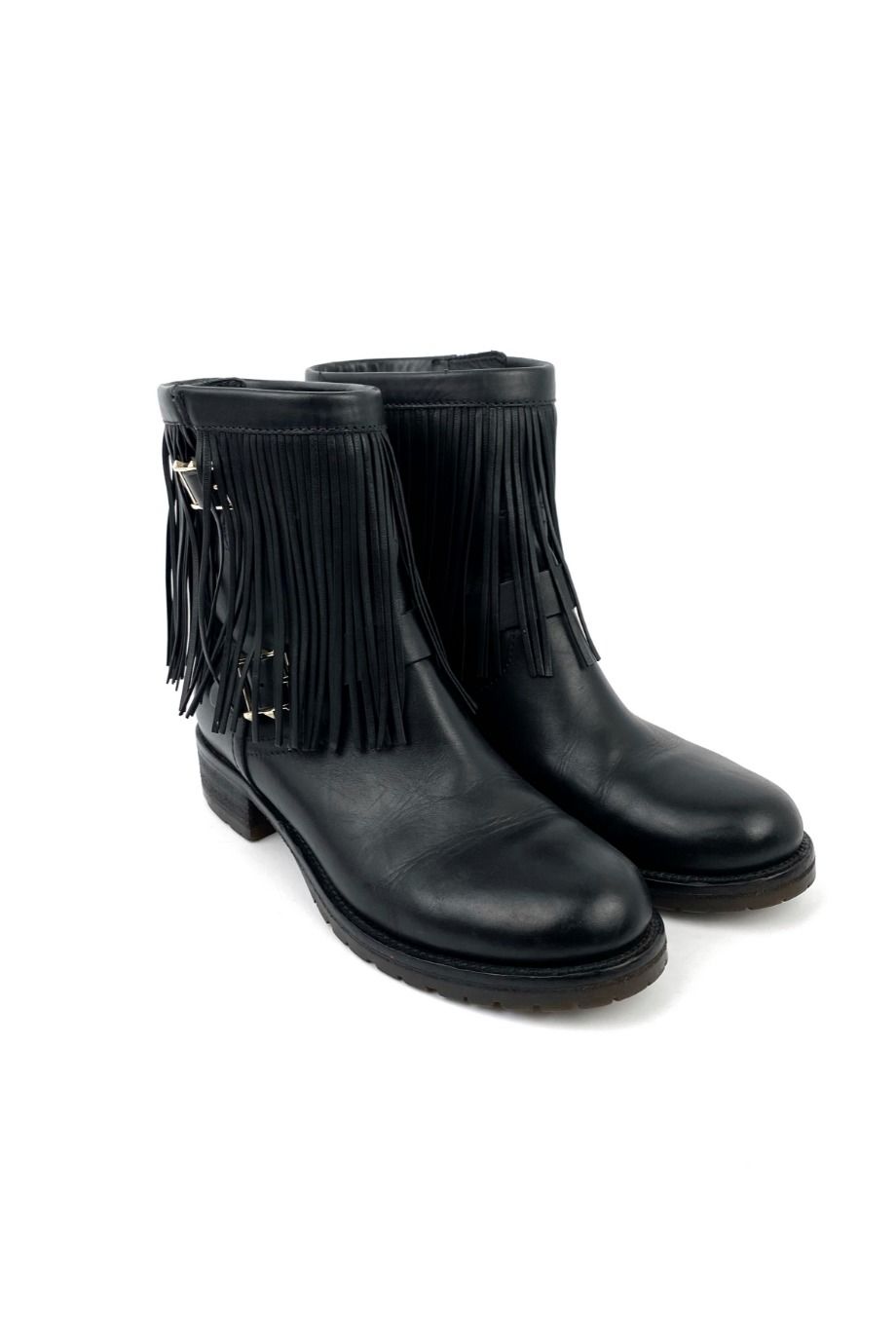 image 1 Ботинки чёрного цвета с бахромой