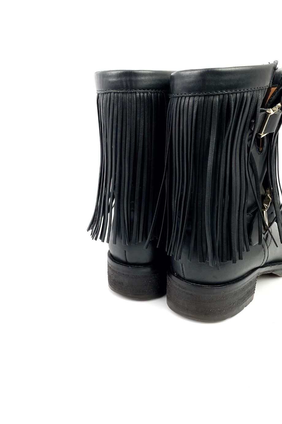 image 4 Ботинки чёрного цвета с бахромой
