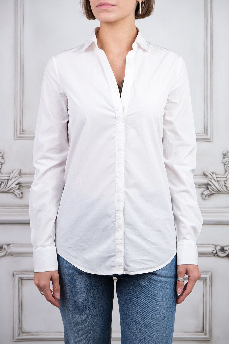 image 1 Удлиненная белая рубашка