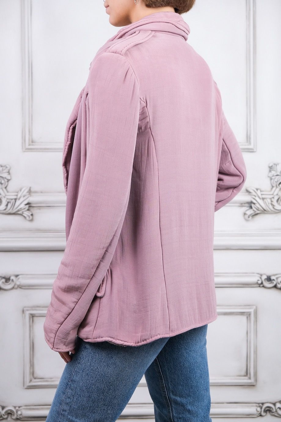 image 3 Куртка розового цвета с меховым подкладом