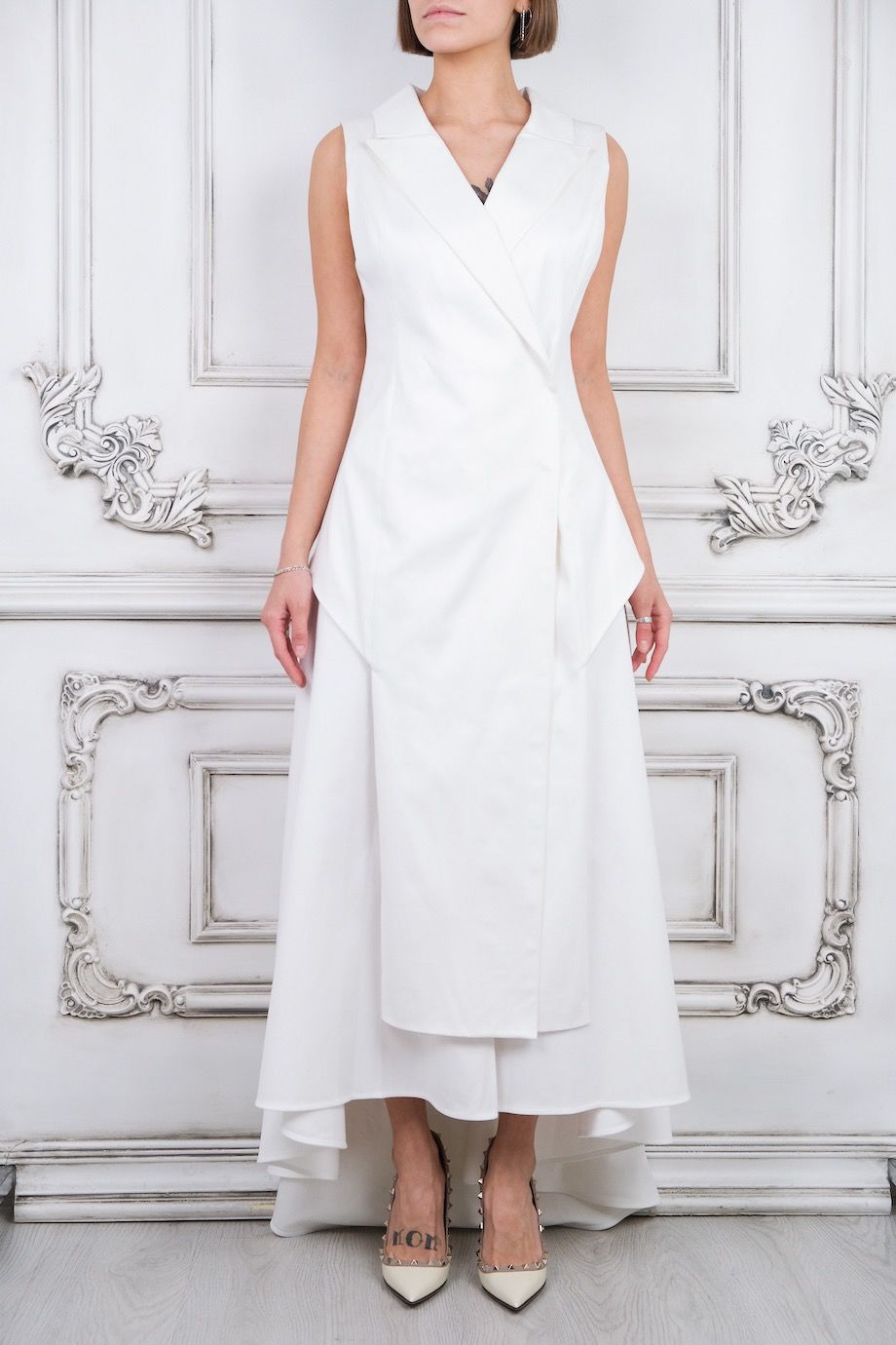 image 1 Платье из двух частей белого цвета