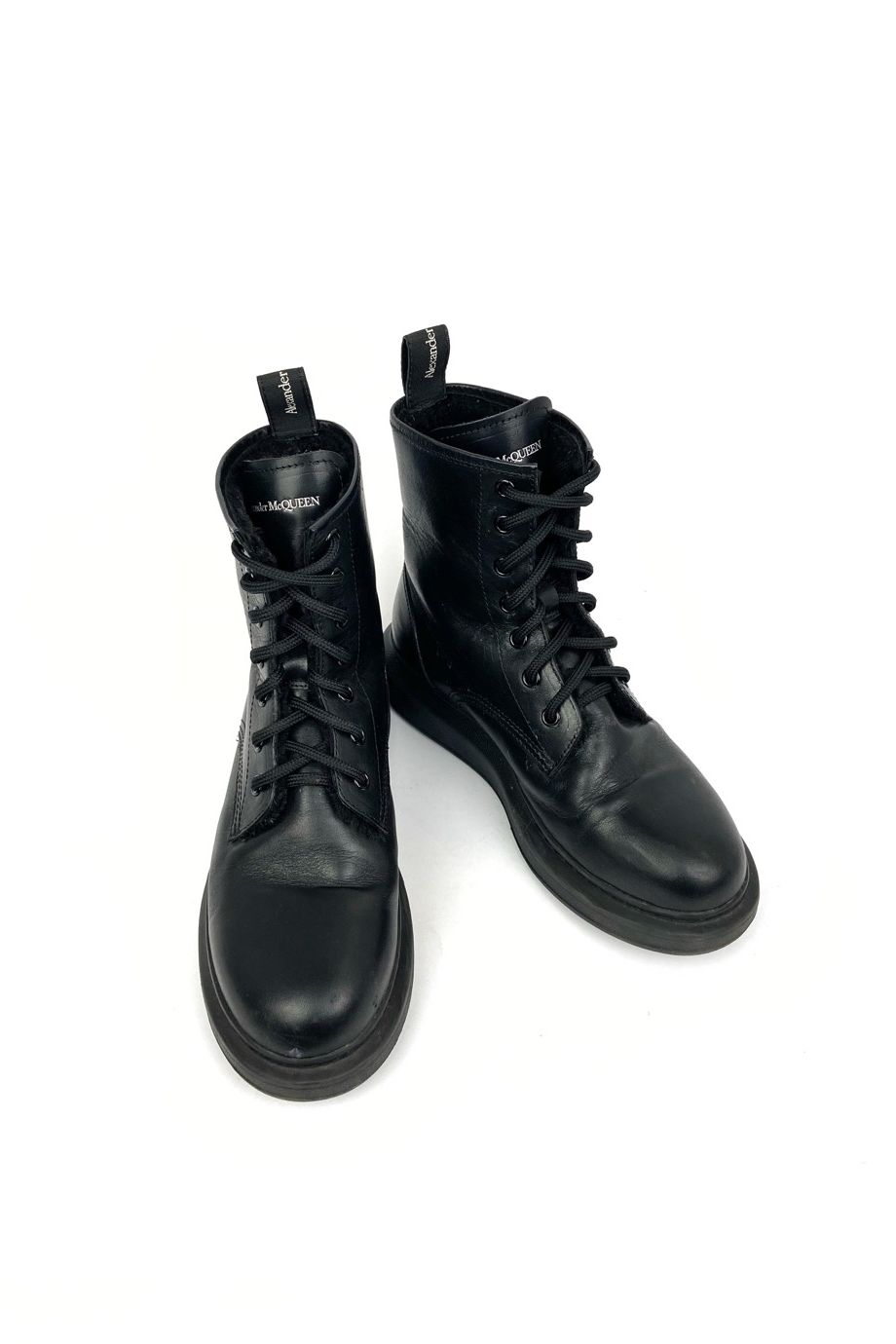 image 2 Ботинки чёрного цвета на шнуровке на меху