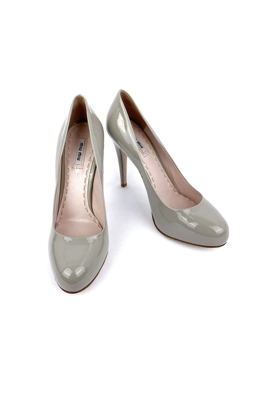 image 2 Лаковые туфли серого цвета