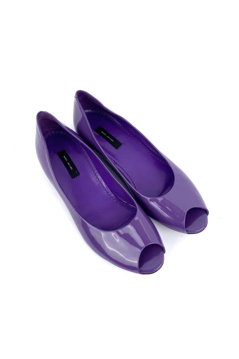 image 1 Балетки фиолетового цвета с открытым носиком