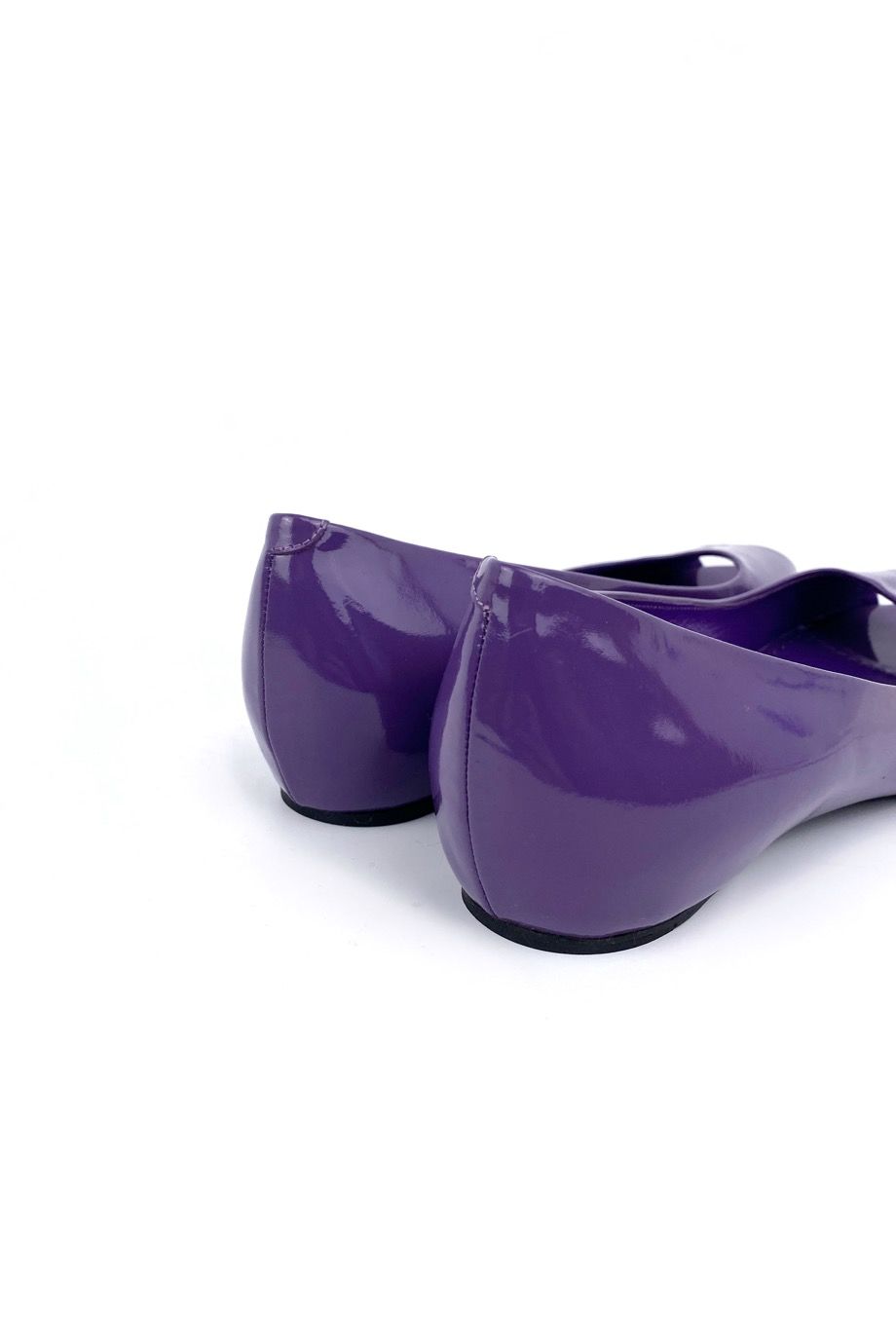 image 4 Балетки фиолетового цвета с открытым носиком