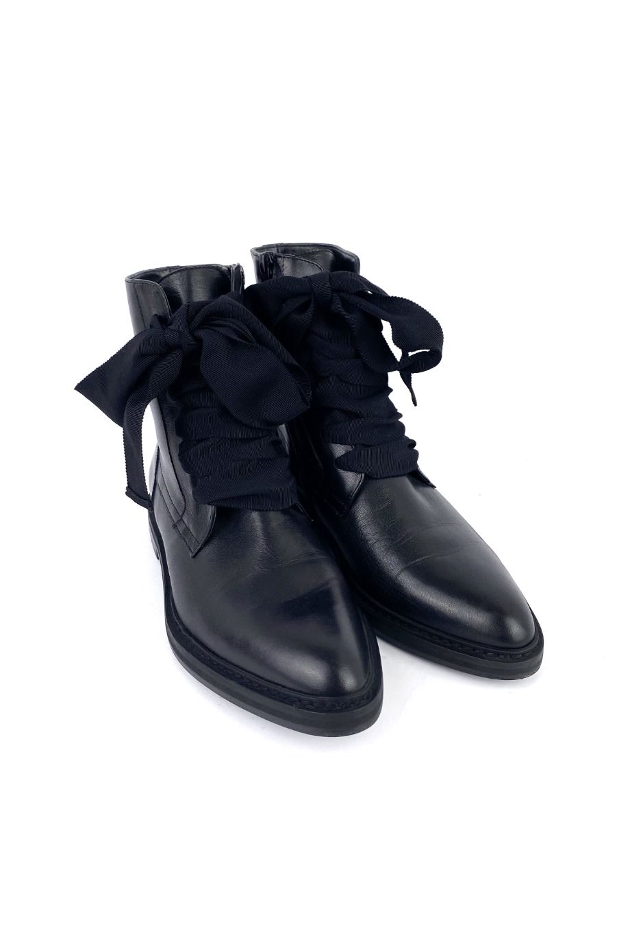 image 1 Ботинки черного цвета на завязках