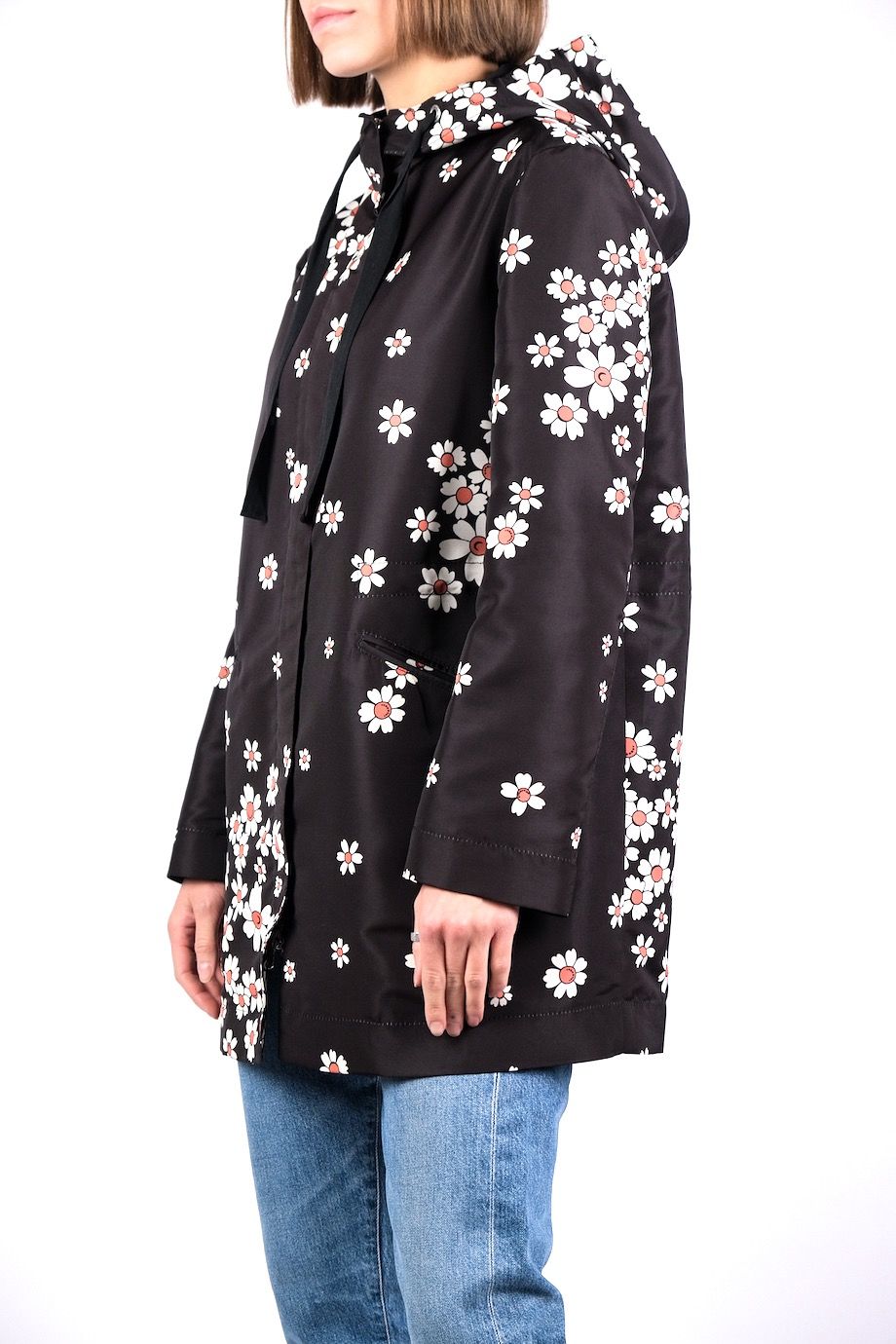 image 2 Куртка черного цвета с цветочным принтом
