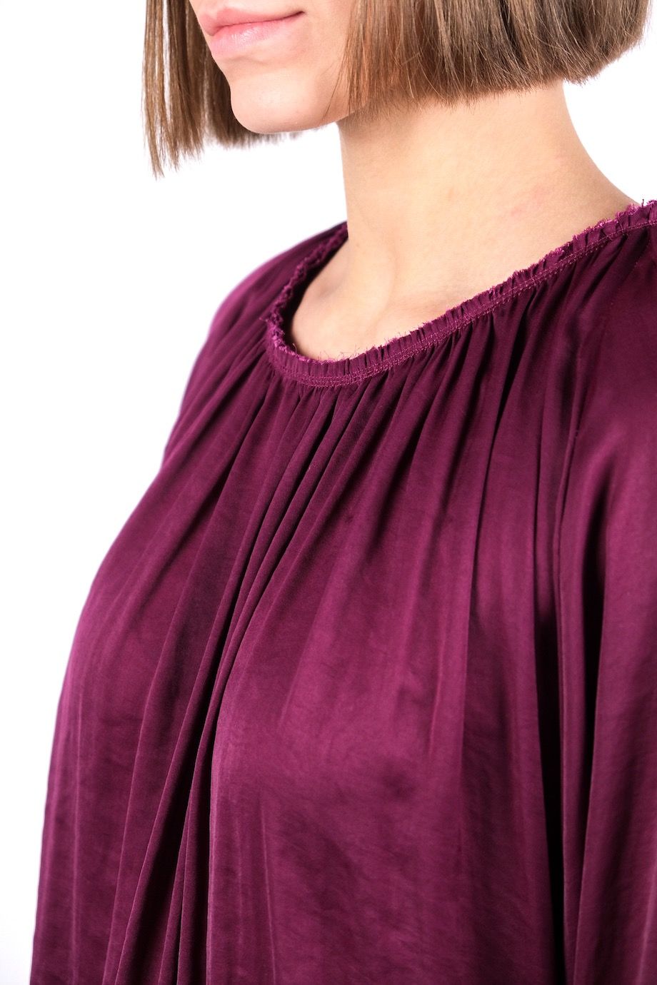 image 4 Блуза малинового цвета с длинным рукавом