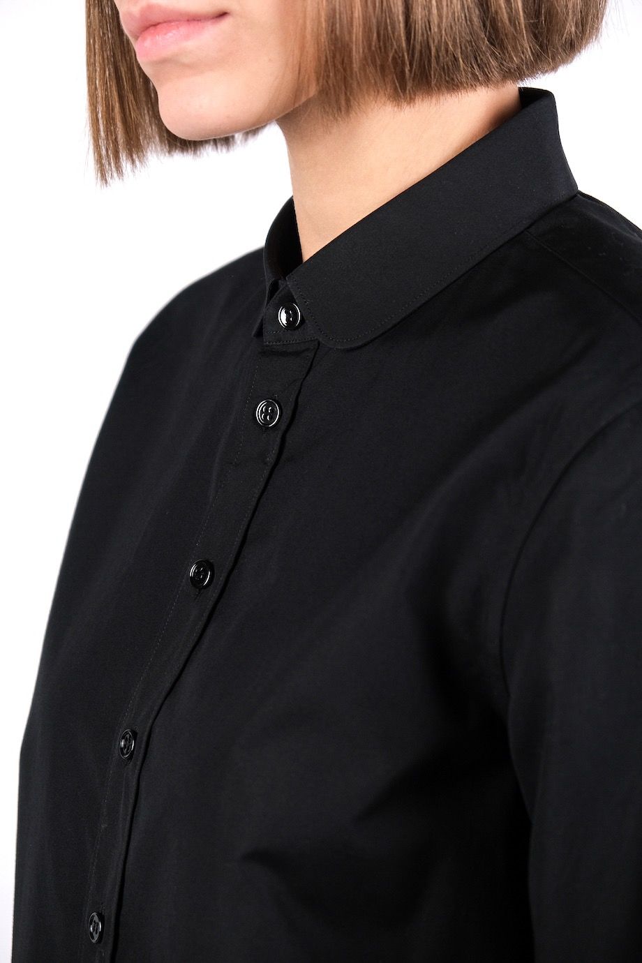 image 3 Рубашка с длинным рукавом черного цвета