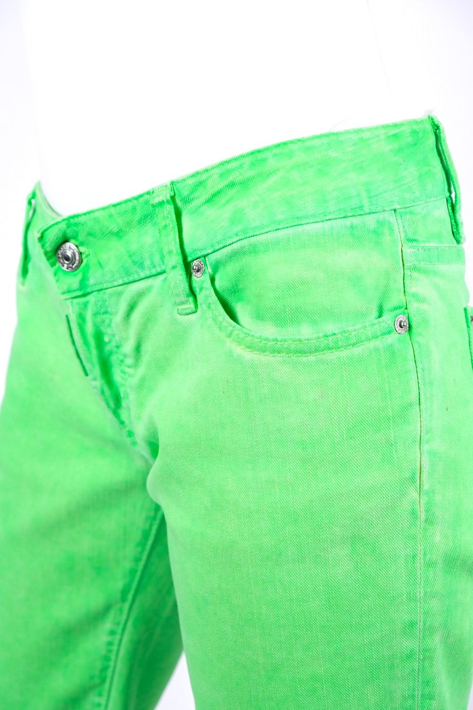 image 5 Джинсы прямого кроя зеленого цвета