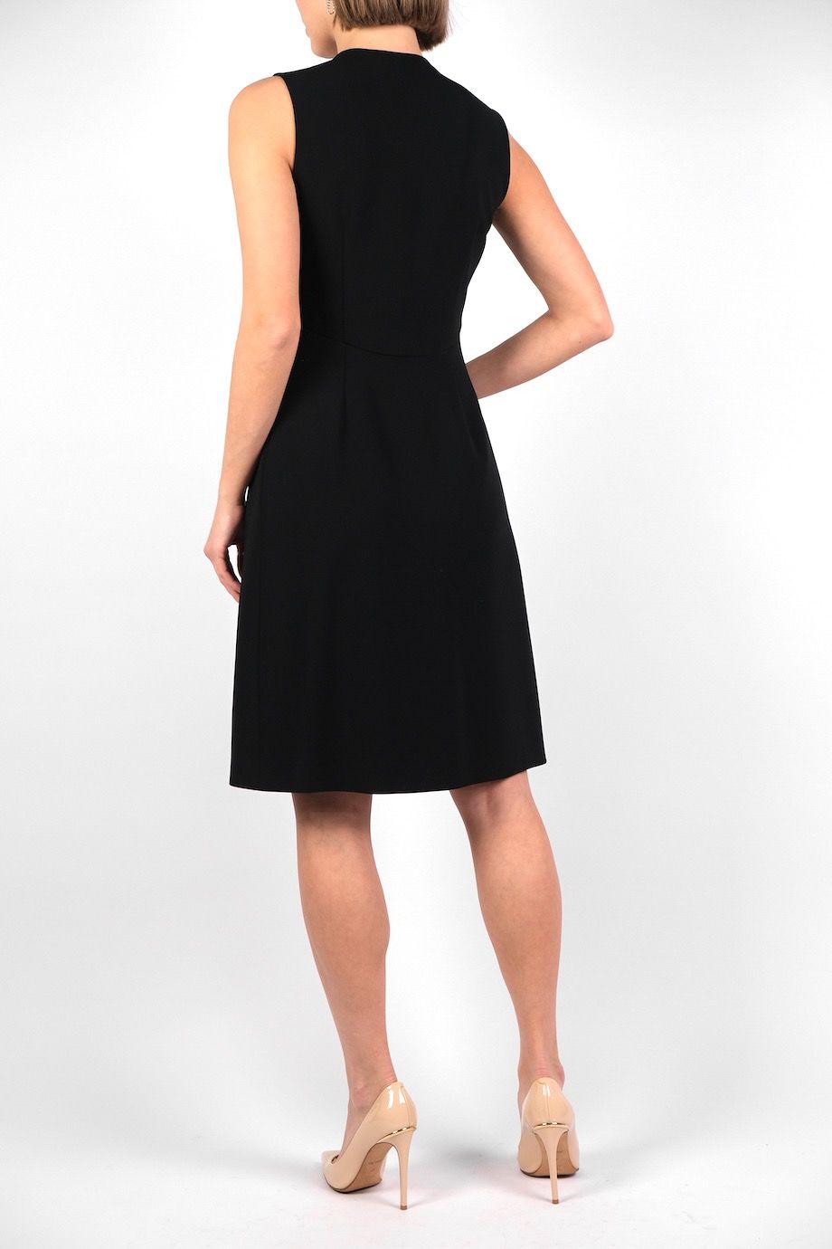 image 3 Платье черного цвета с плиссеровкой и бантом