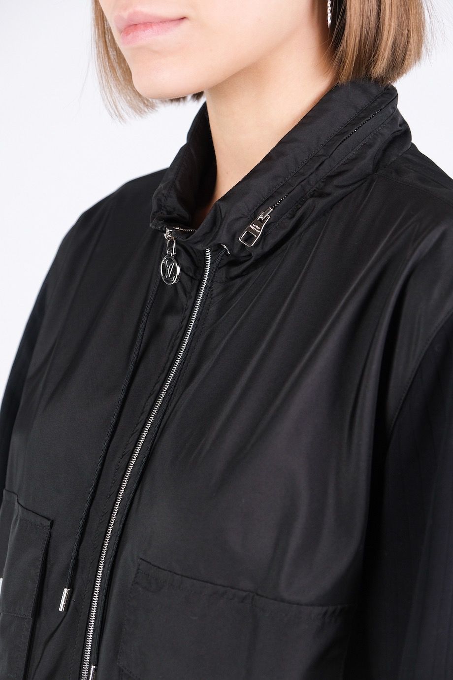 image 4 Куртка комбинированная чёрного цвета