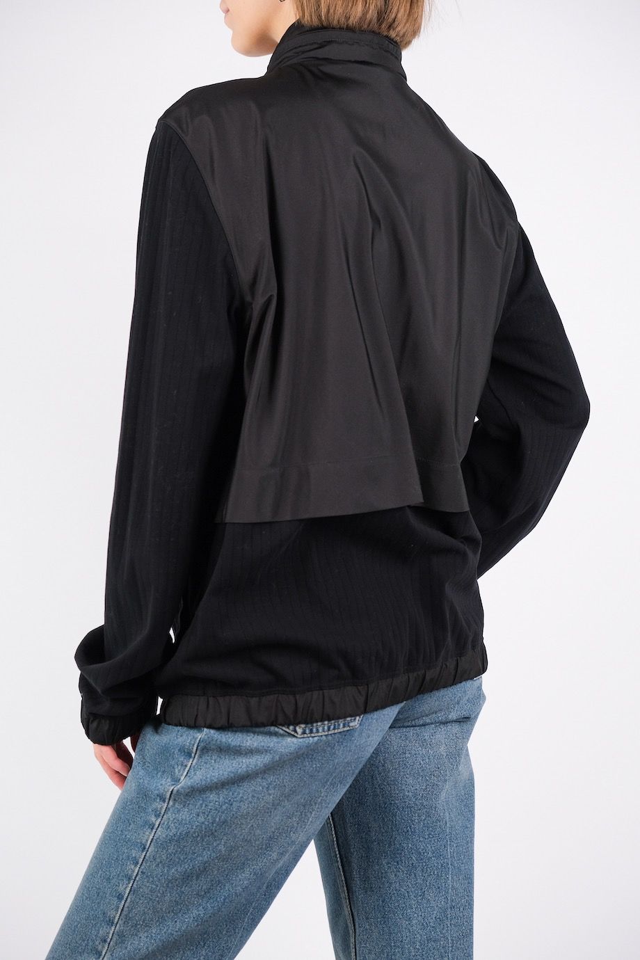 image 3 Куртка комбинированная чёрного цвета