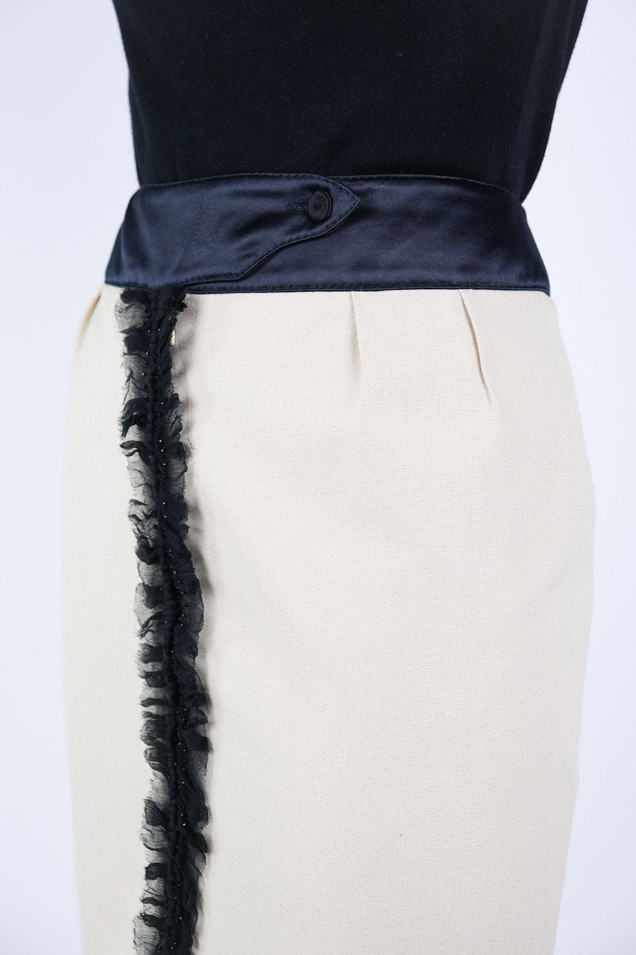 image 5 Комбинированная юбка с декором