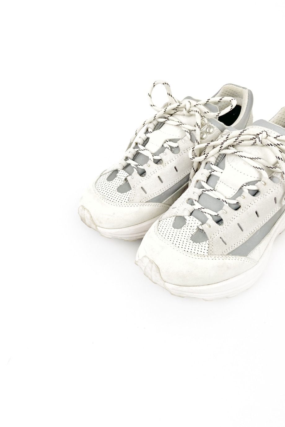image 3 Комбинированные кроссовки серого цвета