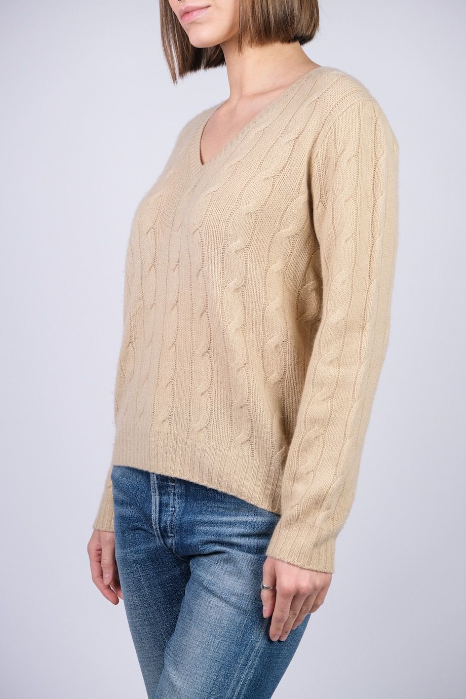 image 2 Кашемировый свитер в косичку