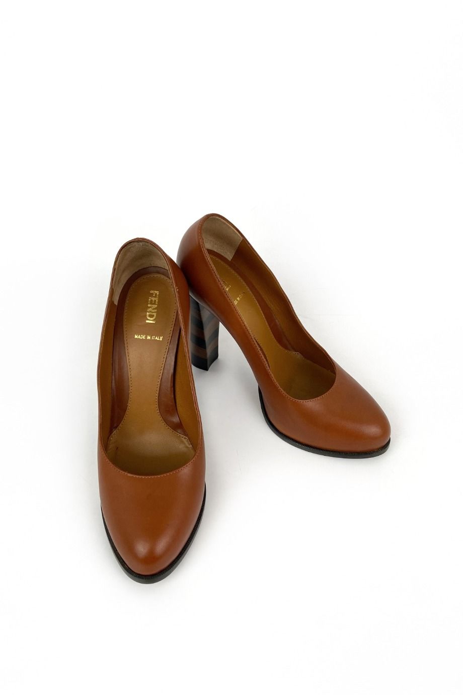 image 2 Туфли коричневого цвета на устойчивом каблуке