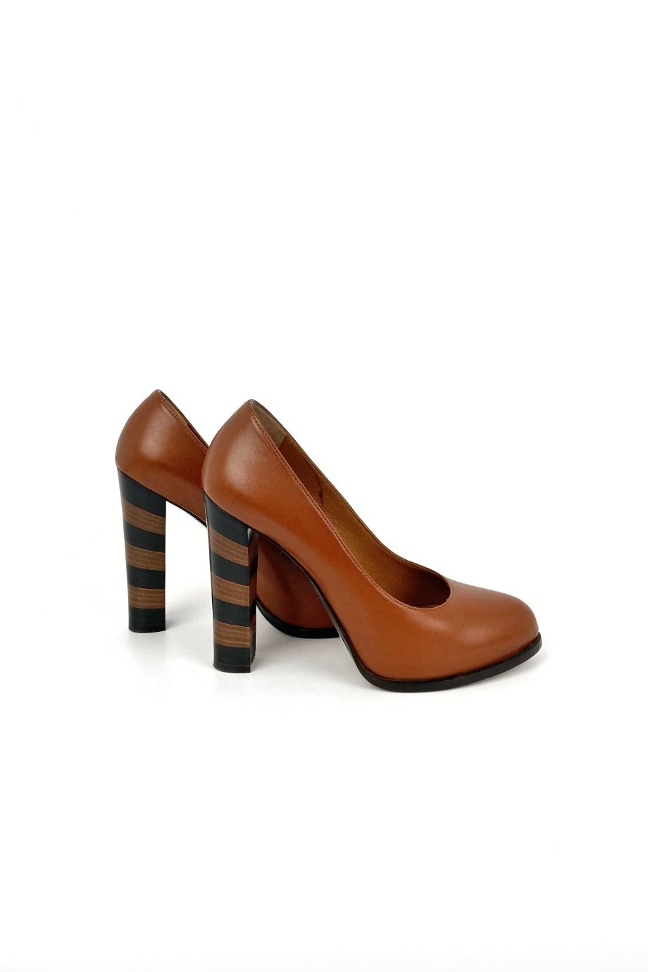 image 5 Туфли коричневого цвета на устойчивом каблуке