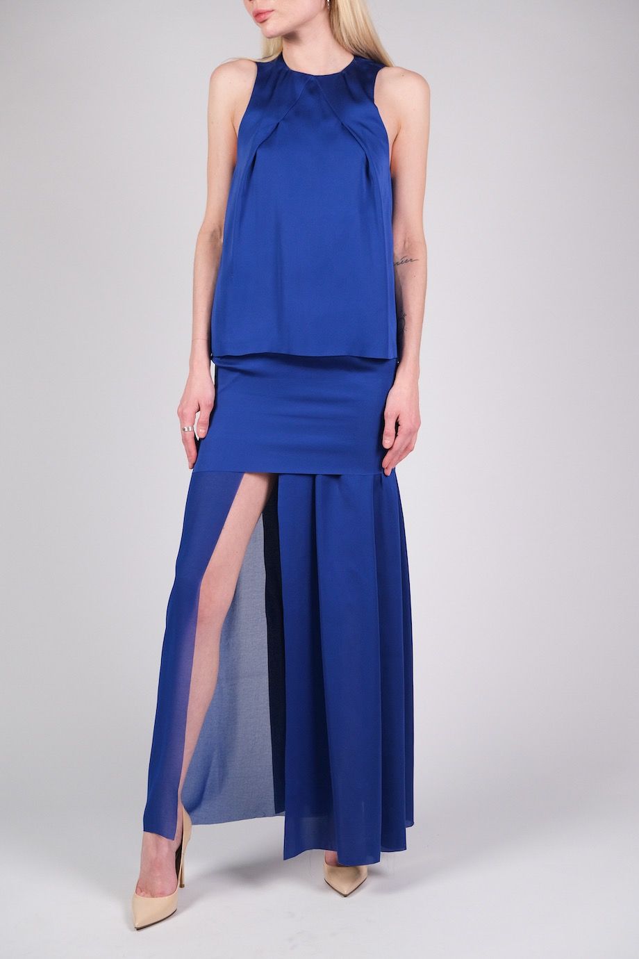 image 1 Платье синего цвета без рукавов