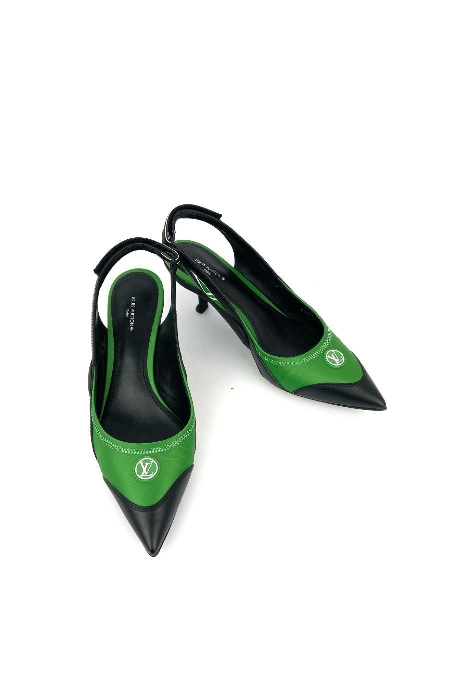 image 2 Комбинированные туфли зеленого цвета