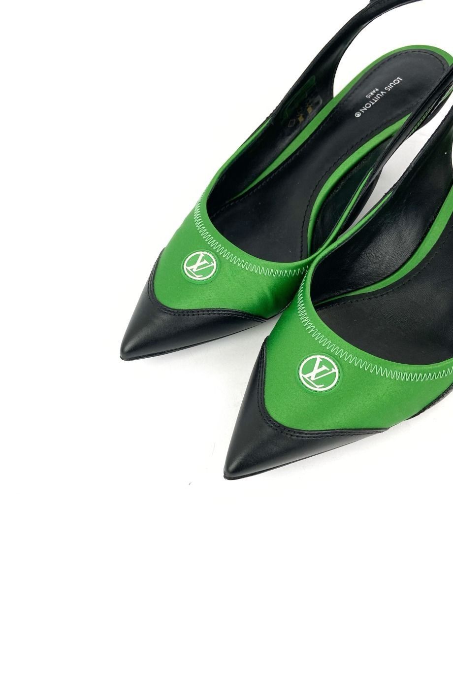image 3 Комбинированные туфли зеленого цвета