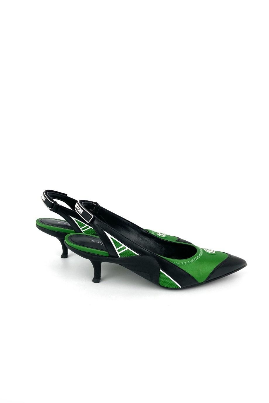 image 5 Комбинированные туфли зеленого цвета