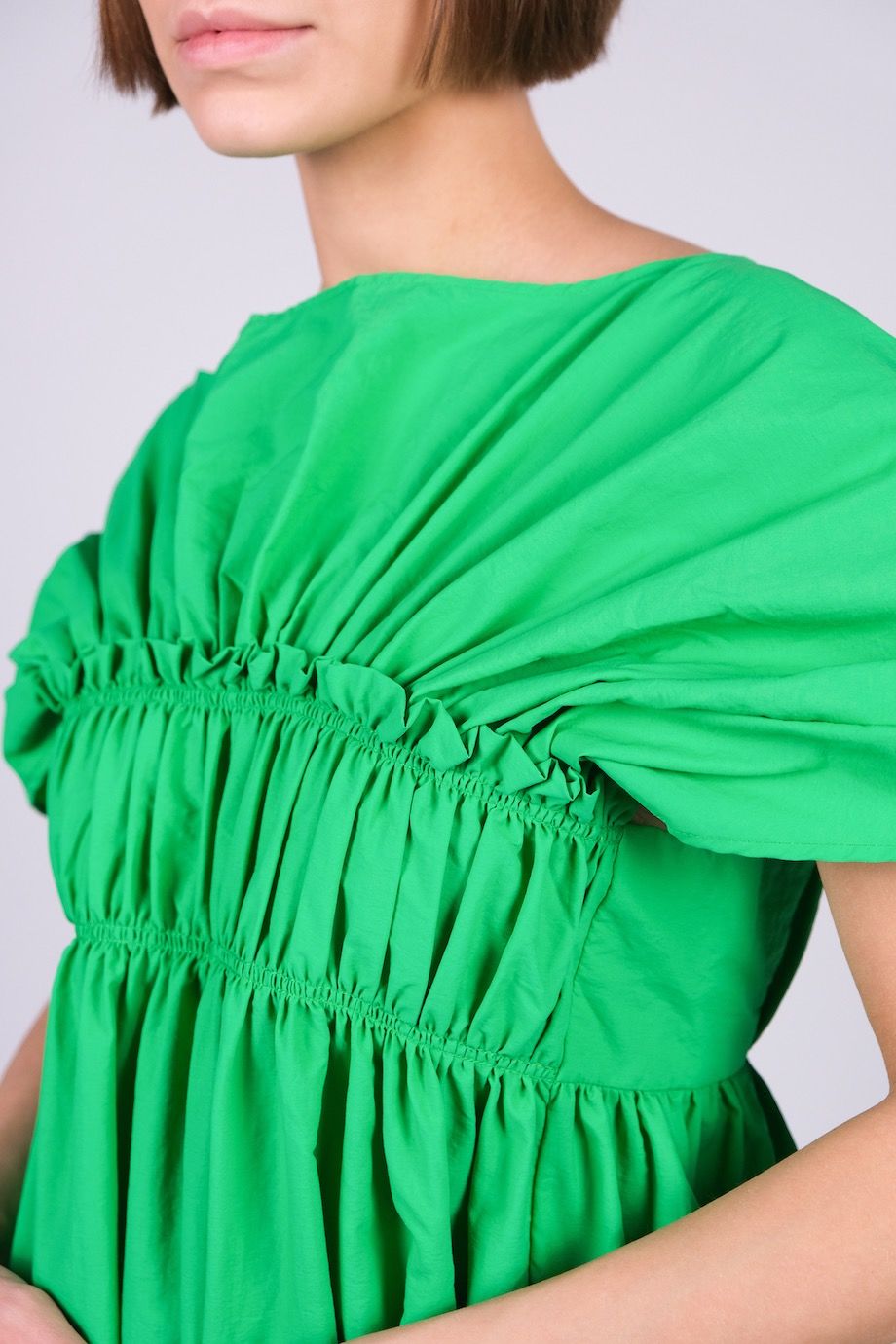 image 5 Платье миди зеленого цвета