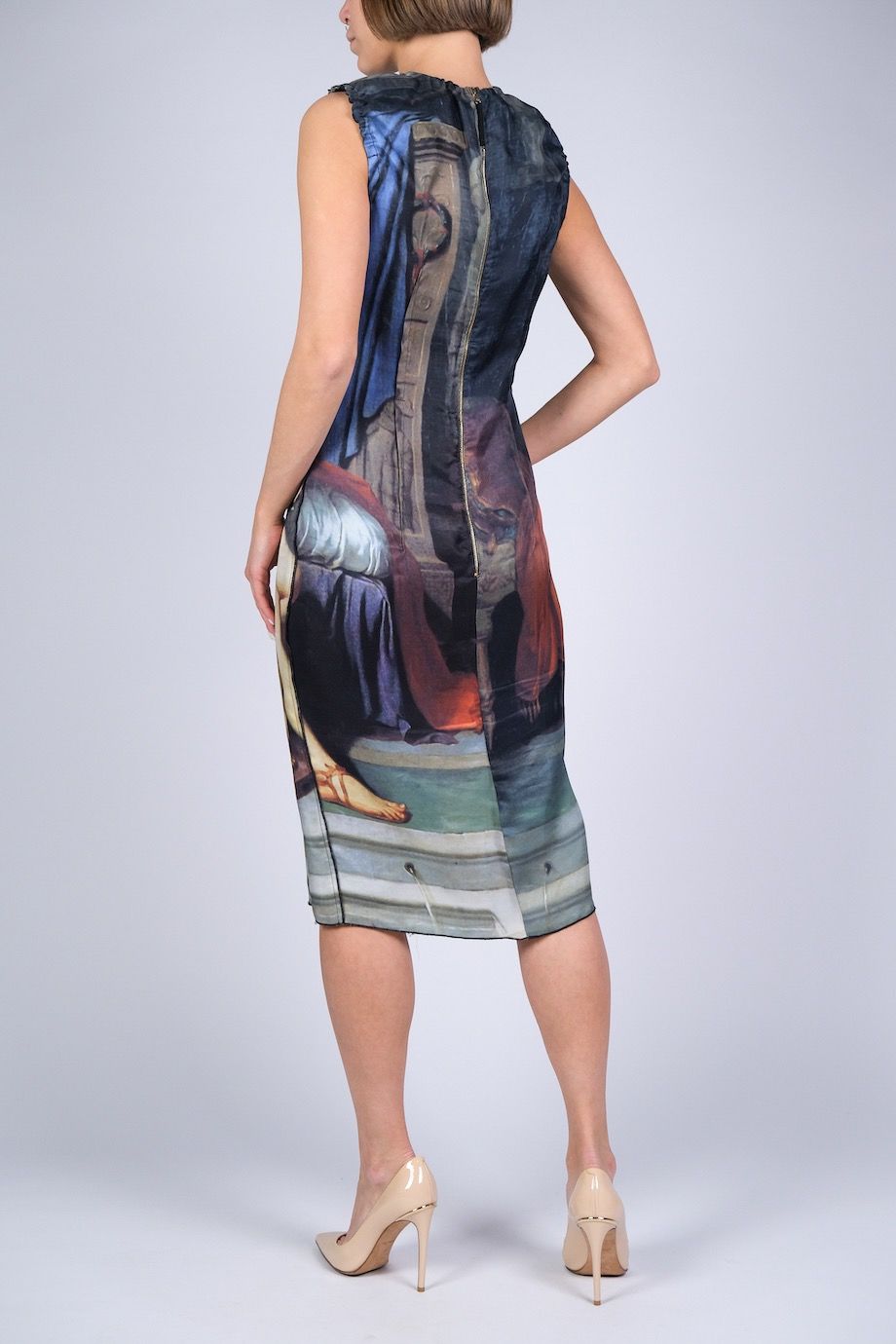 image 3 Шелковое платье с принтом