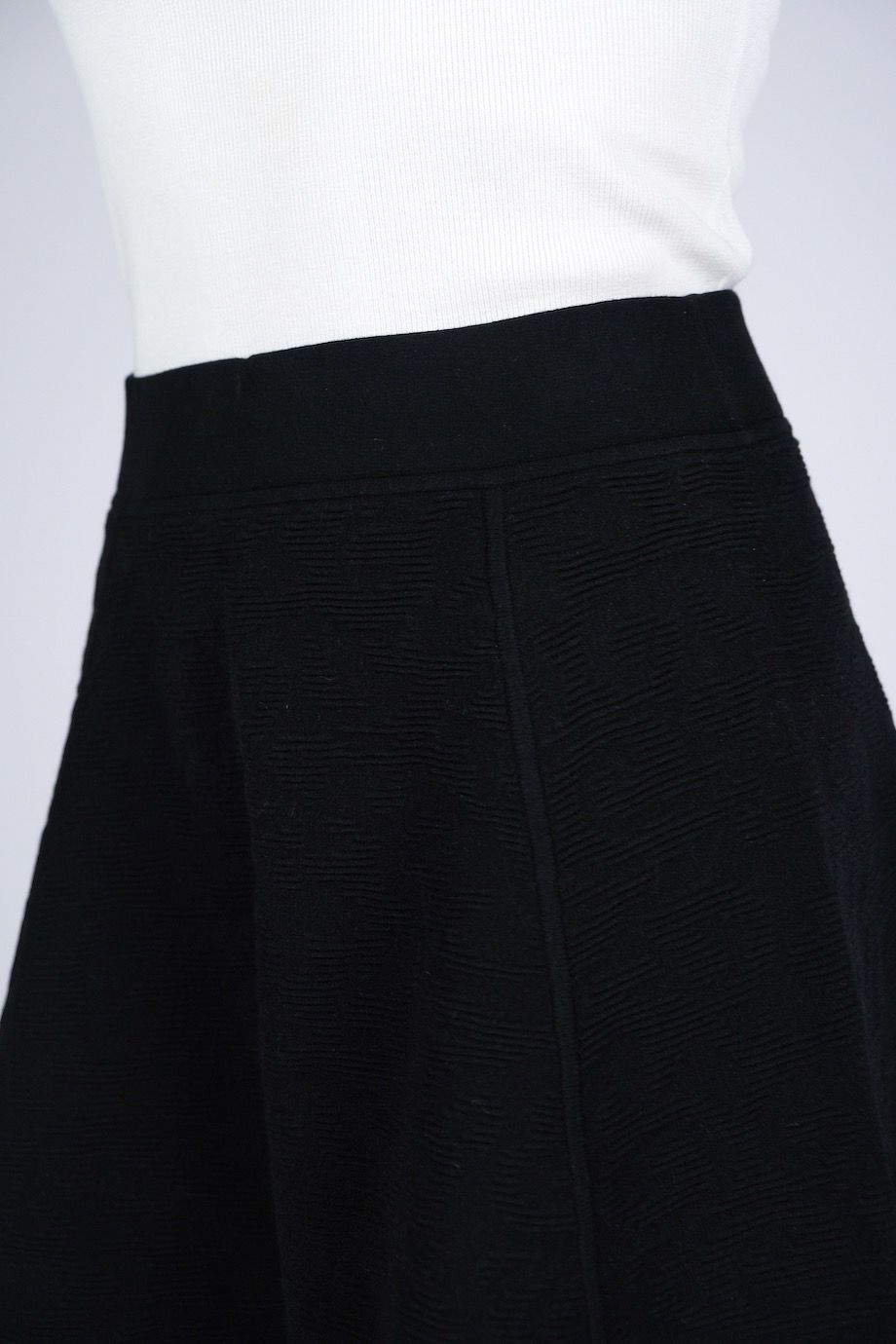 image 5 Трикотажная юбка черного цвета