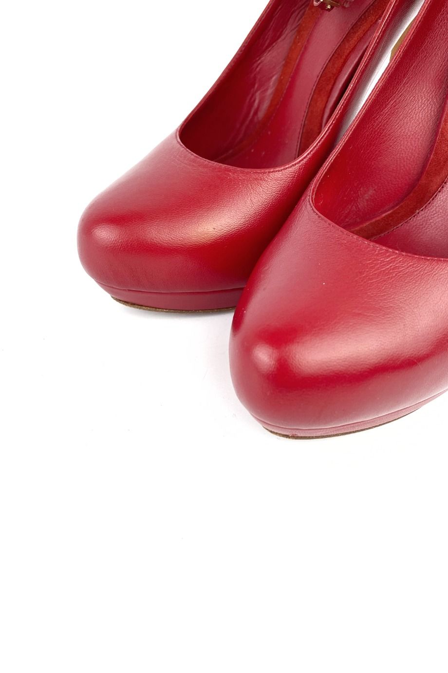 image 3 Туфли красного цвета с ремешками