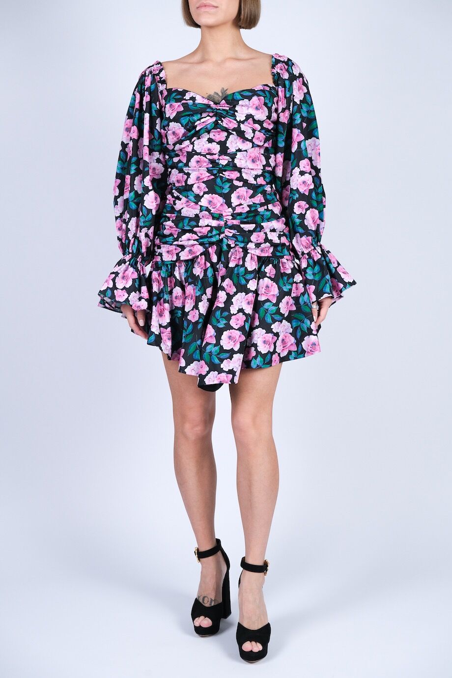 image 2 Платье мини с цветочным принтом