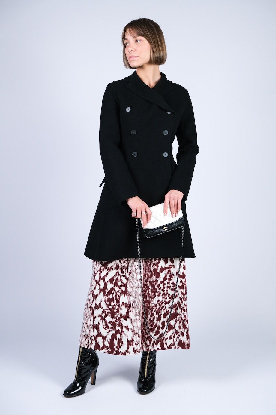 image 2 Кашемировое пальто черного цвета