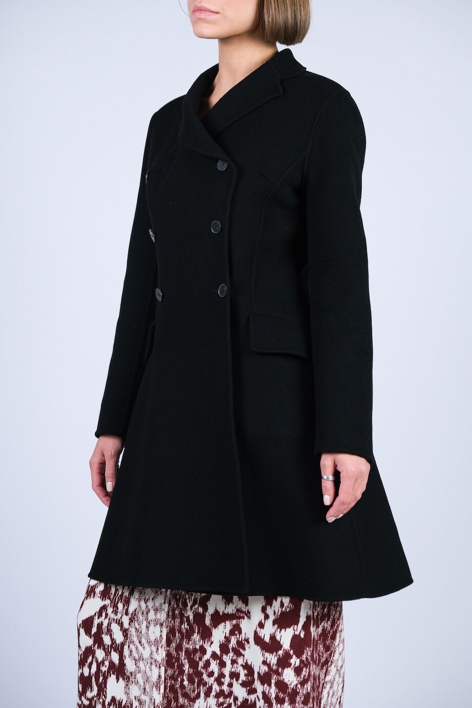 image 4 Кашемировое пальто черного цвета
