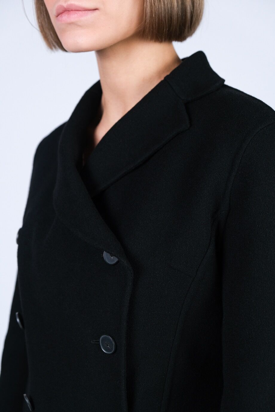 image 6 Кашемировое пальто черного цвета