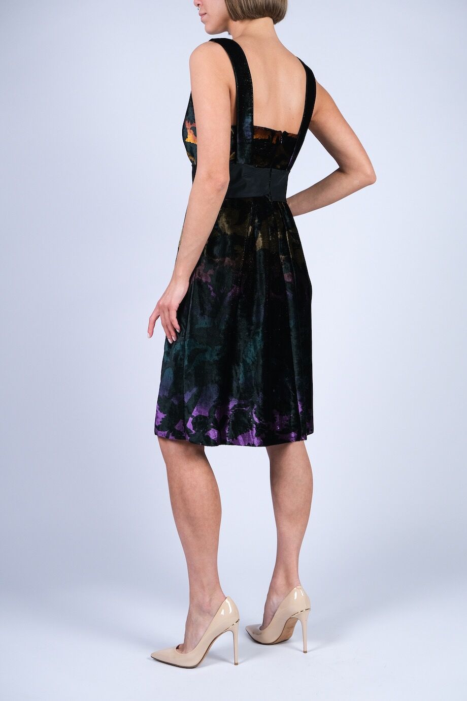 image 3 Велюровые платье с принтом